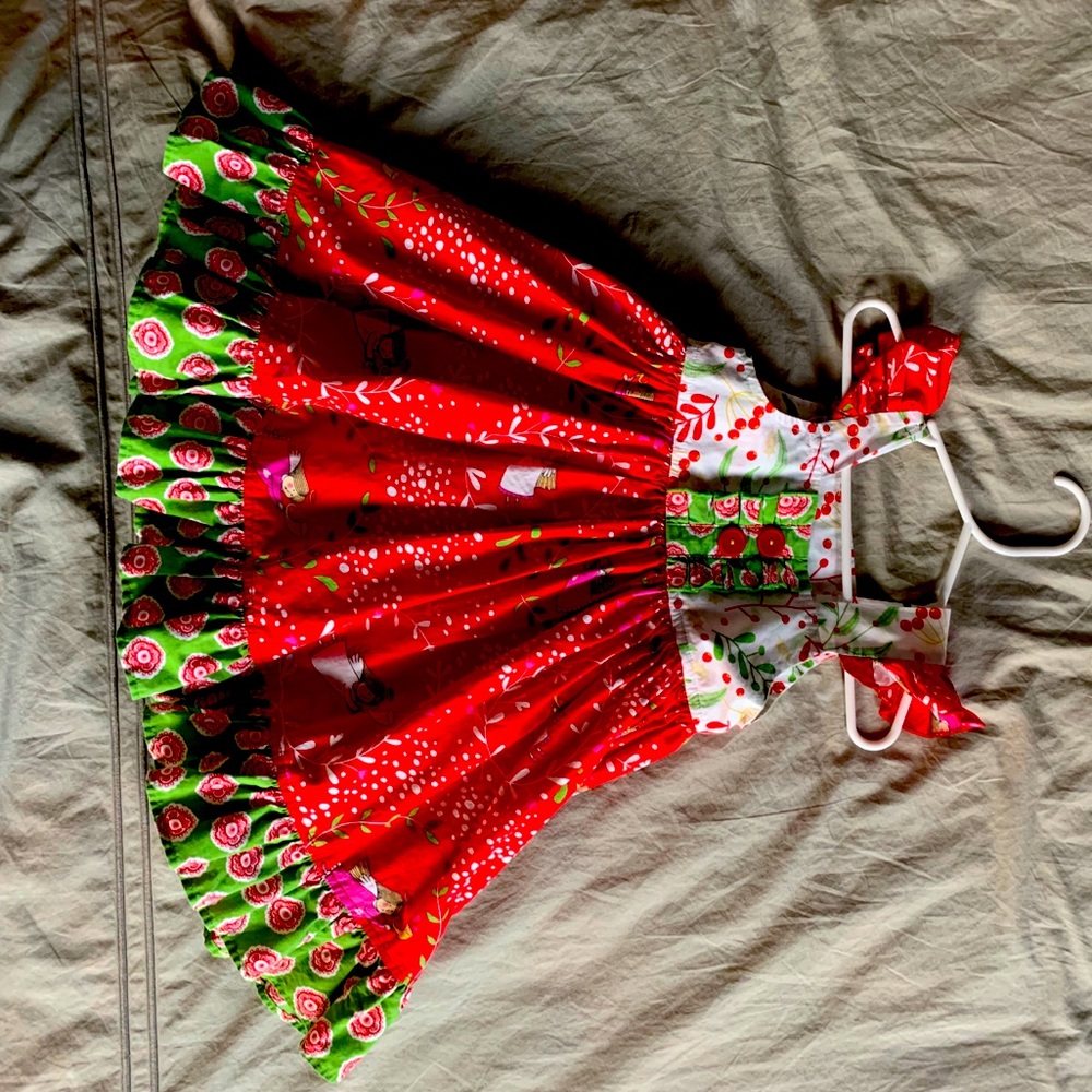 Eleanor Rose Angels Christmas Dress Size 2 EUC